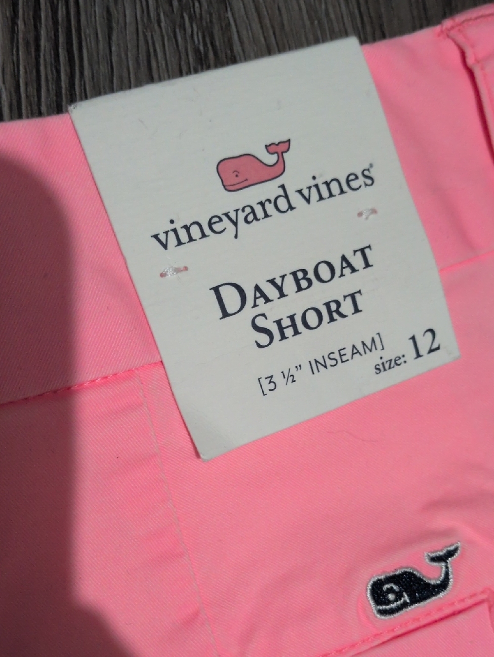 Vineyard Vines Neon Coral Dayboat Shorts Sz 12 3.5in Inseam Neon Orange Summer - Picture 5 of 6